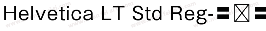 Helvetica LT Std Reg字体转换